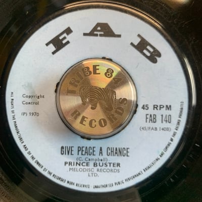 Prince Buster - Give Peace A Chance / Hit Me Back picture 2