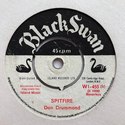 Desmond Dekker, Don Drummond - Dracula / Spitfire picture 2
