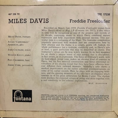 Miles Davis - Freddie Freeloader picture 2