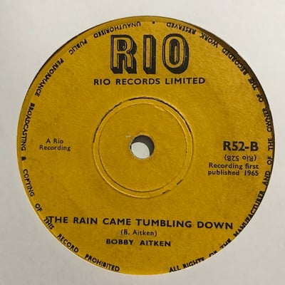 Shenley And Lunan, Bobby Aitken - Something Is On My Mind / The Rain Came Tumbling Down picture 2