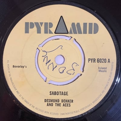 Desmond Dekker & The Aces - Sabotagepicture