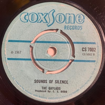 Jackie Mittoo, The Gaylads - Somebody Help Me / Sounds Of Silence picture 2