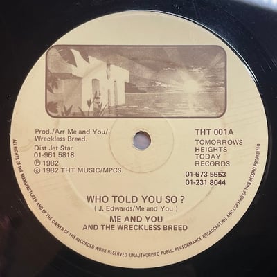 Me And You, The Wreckless Breed - Casual Affair / Who Told You So? picture 2