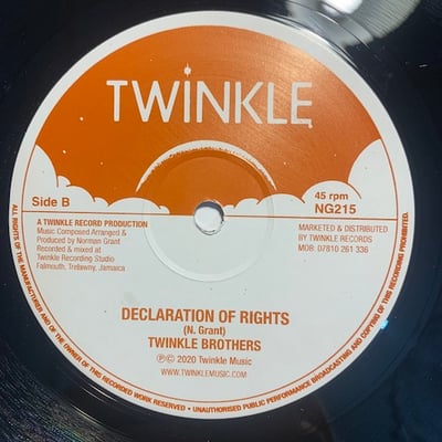 Twinkle Brothers - World Crisis / Declaration of Rights picture 2