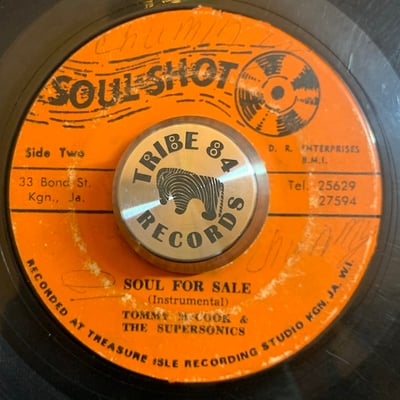 The Silvertones, Tommy McCook & The Supersonics - Midnight Hour / Soul For Sale picture 2