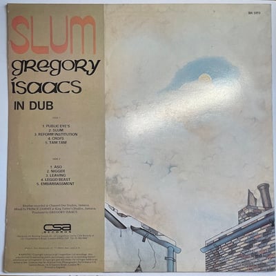 Gregory Isaacs - Slum In Dub picture 2