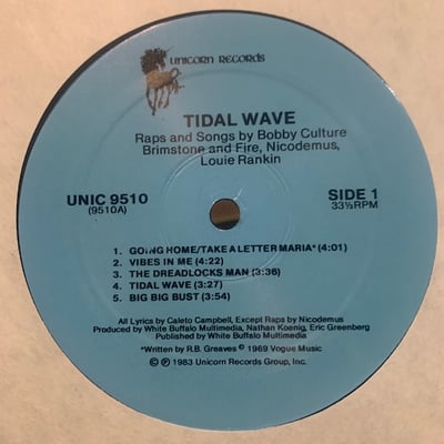 Bobby Culture, Brimstone & Fire, Louie Rankin, Nicodemus - Tidal Wave picture 3