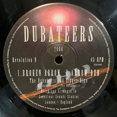 The Dubateers, Singer Blue - Jah Jah Riddim / Broken Arrow picture 2