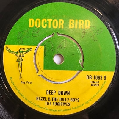 Hazel & The Jolly Boys, The Fugitives - Stop Them / Deep Down picture 3