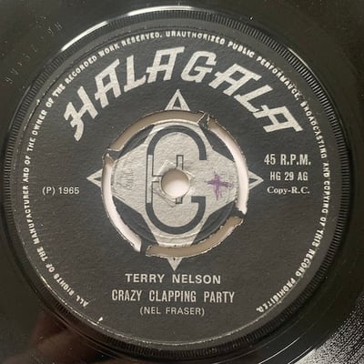 Terry Nelson - A Tear Drop / Crazy Clapping Party picture 2