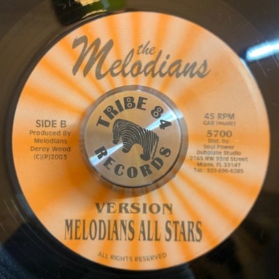 The Melodians - Come Back Girl / Come Back Girl (Version) picture 2