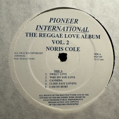 Noris Cole - The Reggae Love Album Vol-2 picture 4