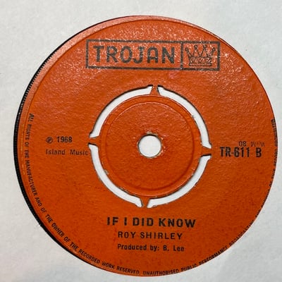 Val Bennett, Roy Shirley - Spanish Harlem / If I Did Know picture 2