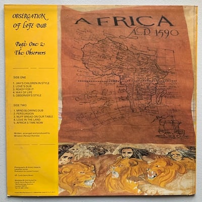 Page One, The Observers - Observation Of Life Dub picture 2