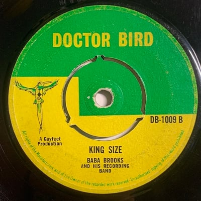 The Saints, The Baba Brooks Band, The Baba Brooks Band - Brown Eyes / King Size picture 2