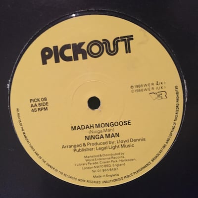 Tinga Stewart, Ninjaman - Trust Me / Madah Mongoose picture 2