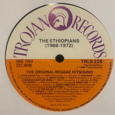 The Ethiopians - The Original Reggae Hitsound Of The Ethiopians (1966-1972) picture 3