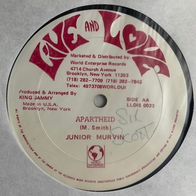 Little John, Junior Murvin - Do It To Me / Apartheid picture 2