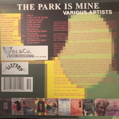 Various - The Park Is Mine (The Bunny Lee Show) picture 2