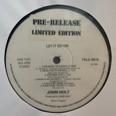 John Holt - Let It Go On picture 4