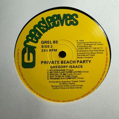 Gregory Isaacs - Private Beach Party picture 4