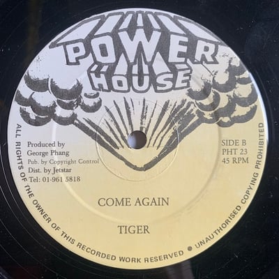 Tiger, Tinga Stewart - On The Roof ／ Tiger - Come Again picture 2
