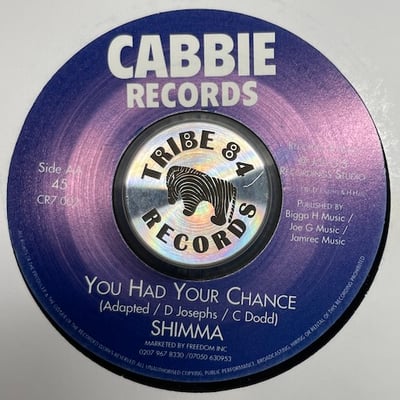 Peter Spence, Shimmah - Love Is Just (A Kiss Away) / You Had Your Chance picture 2