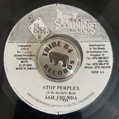 Capleton, Jah Thunder - Hush Up / Stop Perplex picture 2