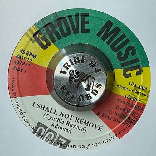 Cynthia Richards – I Shall Not Remove / Move Go Wey
