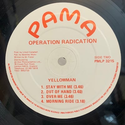 Yellowman - Operation Radication picture 3