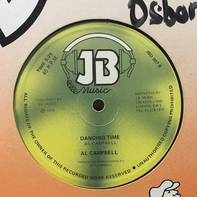 Al Campbell - Just One Dance / Dancing Time picture 2