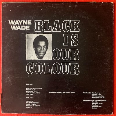Wayne Wade - Black Is Our Colour picture 2
