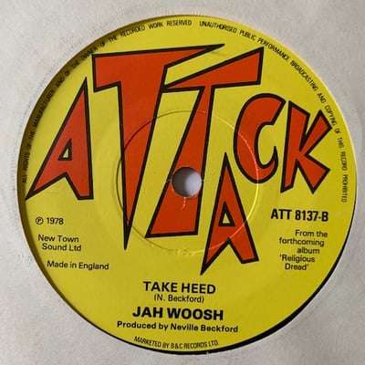 Jah Woosh - Marcus Say / Take Heed picture 2