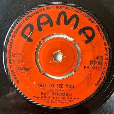 Pat Rhoden - Maybe The Next Time / Got To See You picture 2