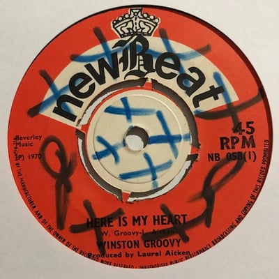 Winston Groovy, Groovy Beats - Here Is My Heart / Birds And Flowers picture 2
