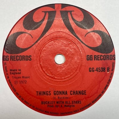 Dennis Alcapone, Buckley With All Stars - Musical Alphabet / Things Gonna Change picture 2