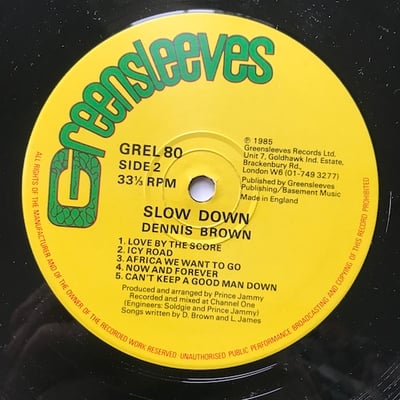 Dennis Brown - Slow Down picture 3