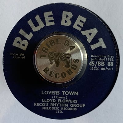 Lloyd Flowers, Reco's Rhythm Group - I'm Going Home / Lovers Town picture 2