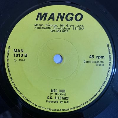 The Maytones, G.G. Allstars - Madness / Mad Dub picture 2