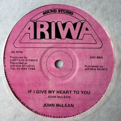 John McLean, Mad Professor - If I Give My Heart To You / Doppler Effect picture 2