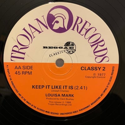 The Mighty Diamonds, Louisa Mark - Just Can't Figure Out / Keep It Like It Is picture 2