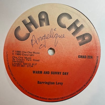 Barrington Levy, General Saint - Warm And Sunny Day  / Warm And Sunny Day picture 2