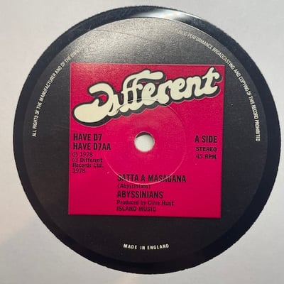The Abyssinians - I & I / Satta A Masagana picture 2