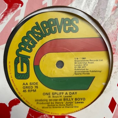 Anthony Johnson, Billy Boyo - Let Go This One / One Spliff A Day picture 3