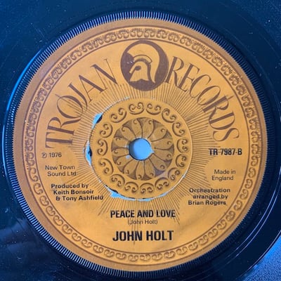 John Holt - I'll Take A Melody / Peace And Love picture 2