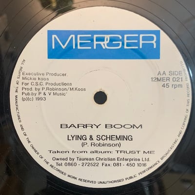 Barry Boom - I Want To Make You Mine's / Lying & Scheming picture 2