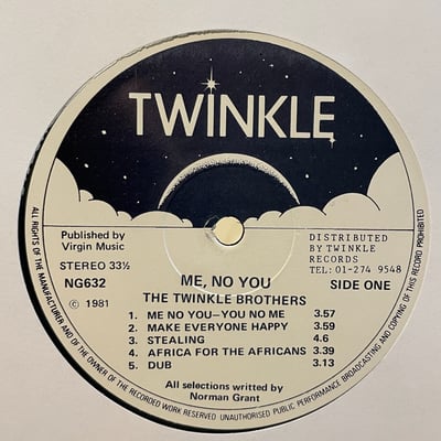 Twinkle Brothers - Me No You - You No Me picture 3
