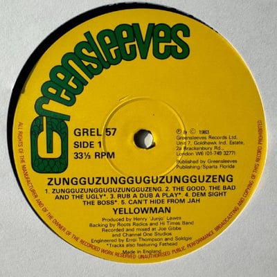 Yellowman - Zungguzungguguzungguzeng picture 3