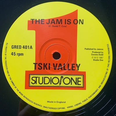 T-Ski Valley, Brentford All Stars - The Jam Is On / Greedy G picture 2