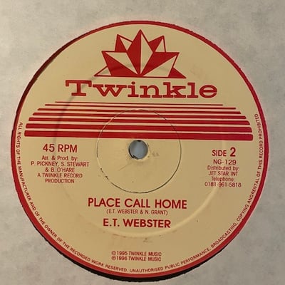 E.T Webster - Just Imagine (What A Wonderful World This Could Be) / Place Call Home picture 2